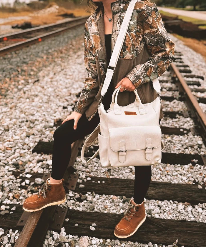 Wrangler Convertible Grain Backpack - Durable & Stylish Hiking Daypack for Men & Women - Perfect for Outdoor Adventures, Travel & Daily Commute