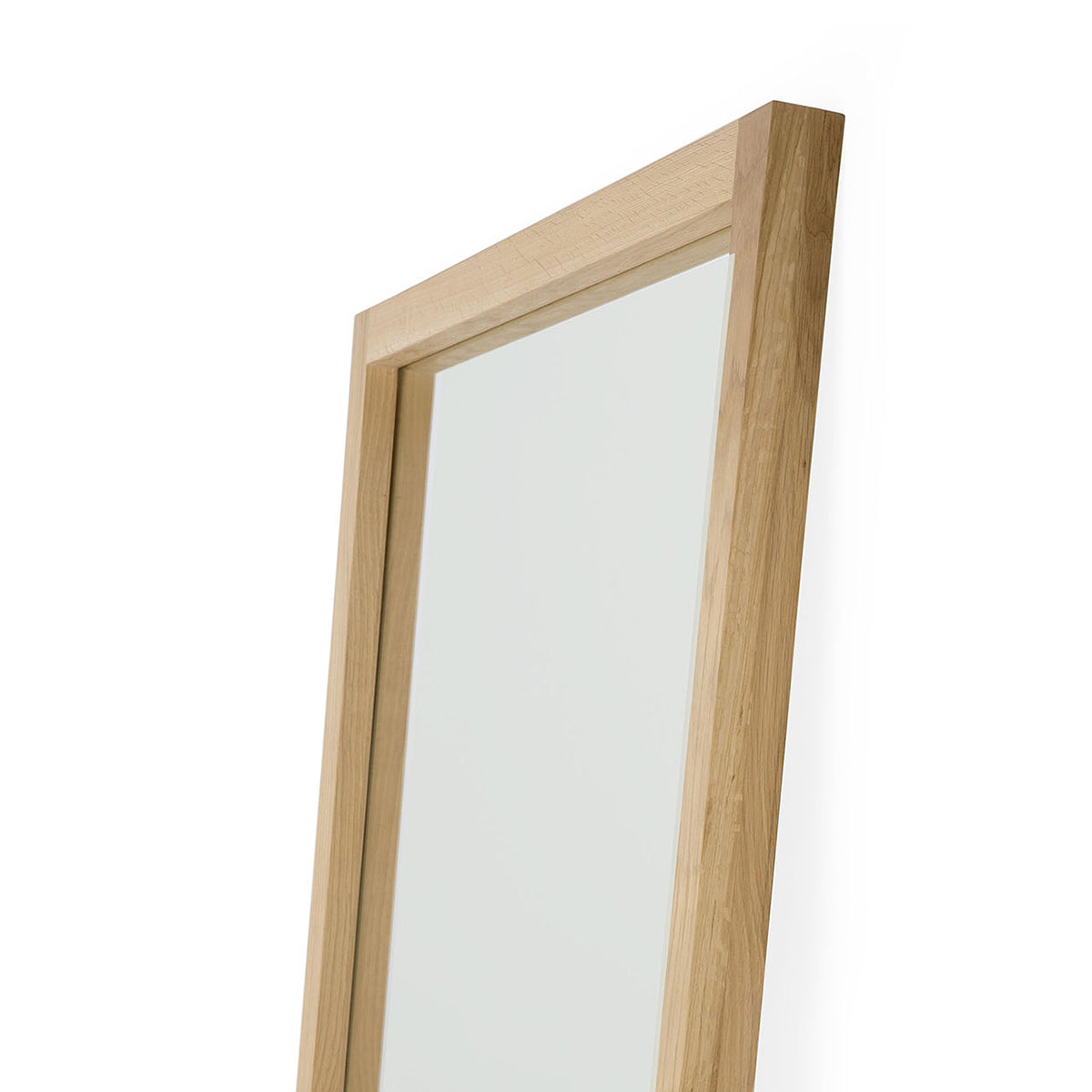 Full Length Floor Mirror with Light Frame - Modern Standing Mirror for Bedroom, Living Room & Dressing Room - Perfect for Home Decor & Selfie Background
