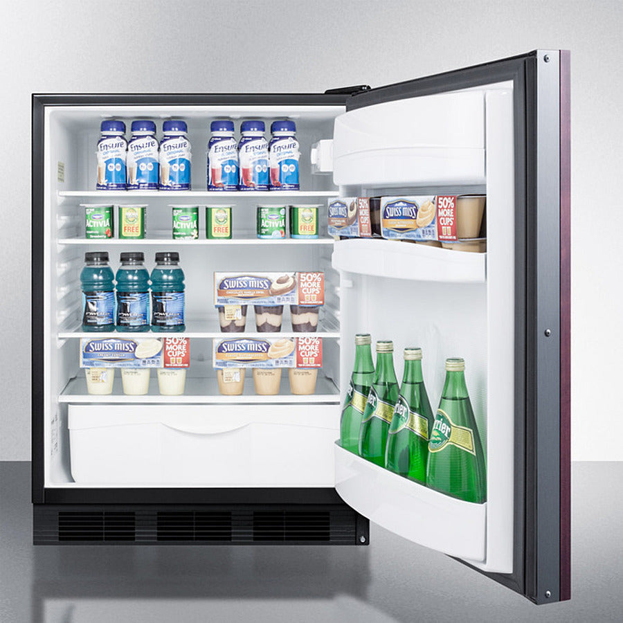 Accucold 24-Inch Wide Built-In All Refrigerator ADA Compliant with Integrated Door Frame - FF6BKBI7IFADA - Perfect for Small Kitchens, Offices, and ADA-Compliant Spaces