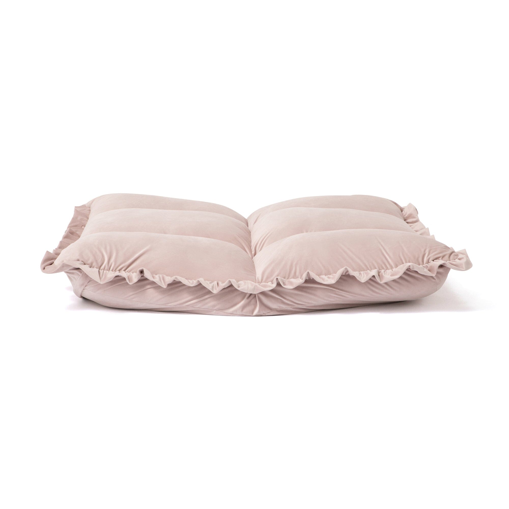 Calin Floor Sofa 1S - Pink Modern Floor Couch for Small Spaces, W690 x D1140mm - Perfect for Living Room, Bedroom, or Dormitory Lounging