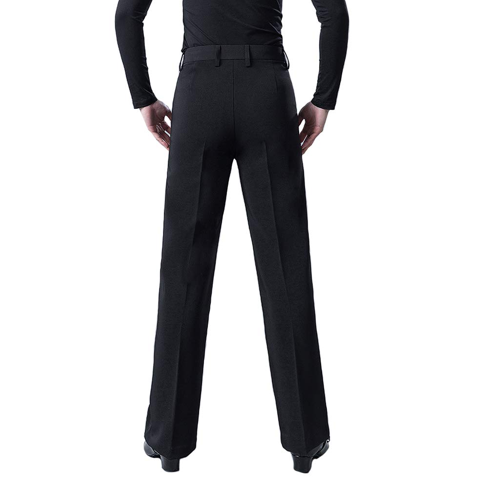HAORUN Men's Ballroom Latin Dance Pants - Modern Smooth Competition & Practice Trousers for Professional Dancers - Perfect for Salsa, Tango, Waltz & Social Dancing