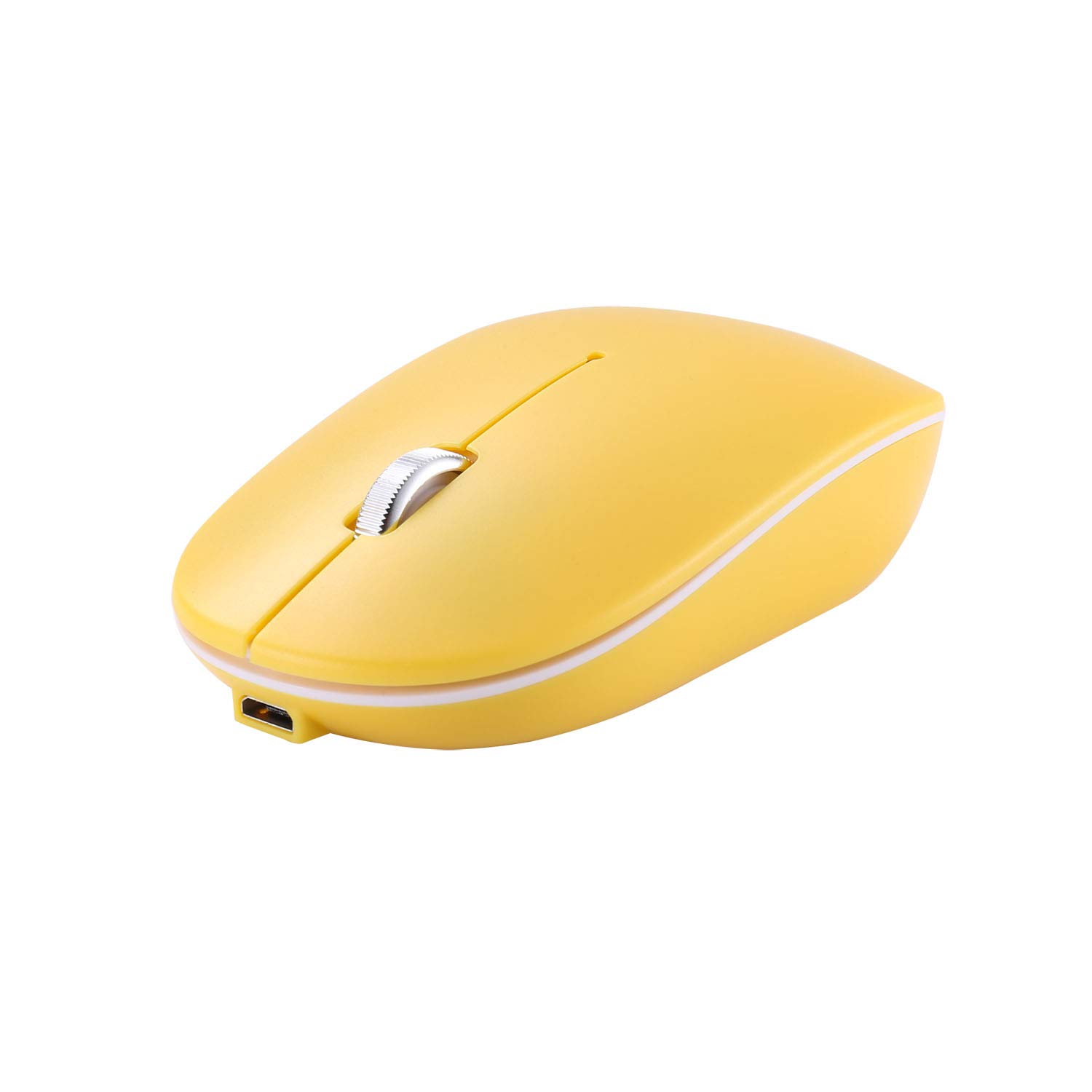 2.4GHz Wireless Bluetooth Mouse - Silent Click Rechargeable Dual Mode Mouse for PC, Laptop, Mac, Android, Windows - Perfect for Office, Home & Travel Use