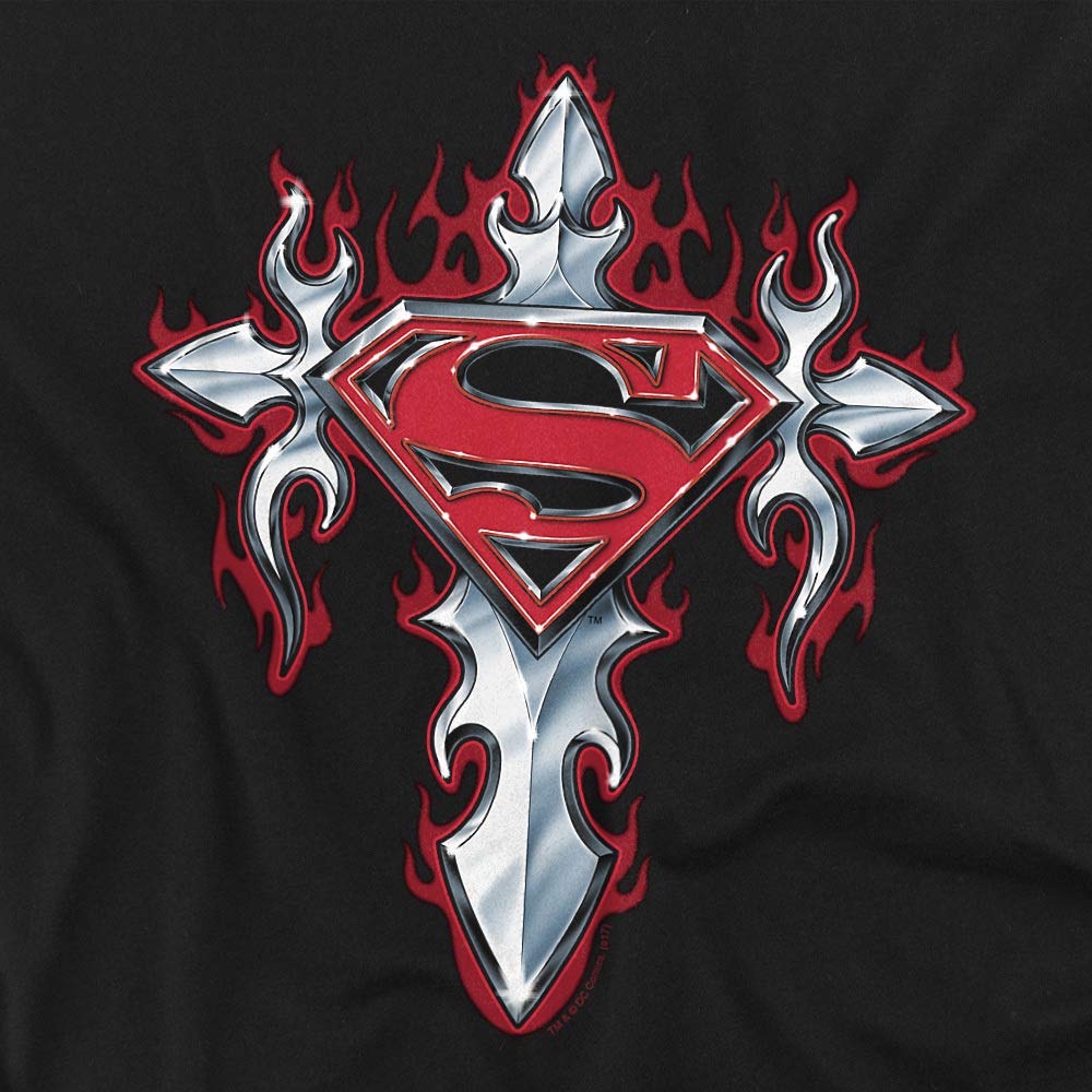 Superman Gothic Steel Logo Women's T-Shirt | Graphic Tee for Casual Wear & Cosplay | Perfect for Comic Con, Halloween & Everyday Outfits