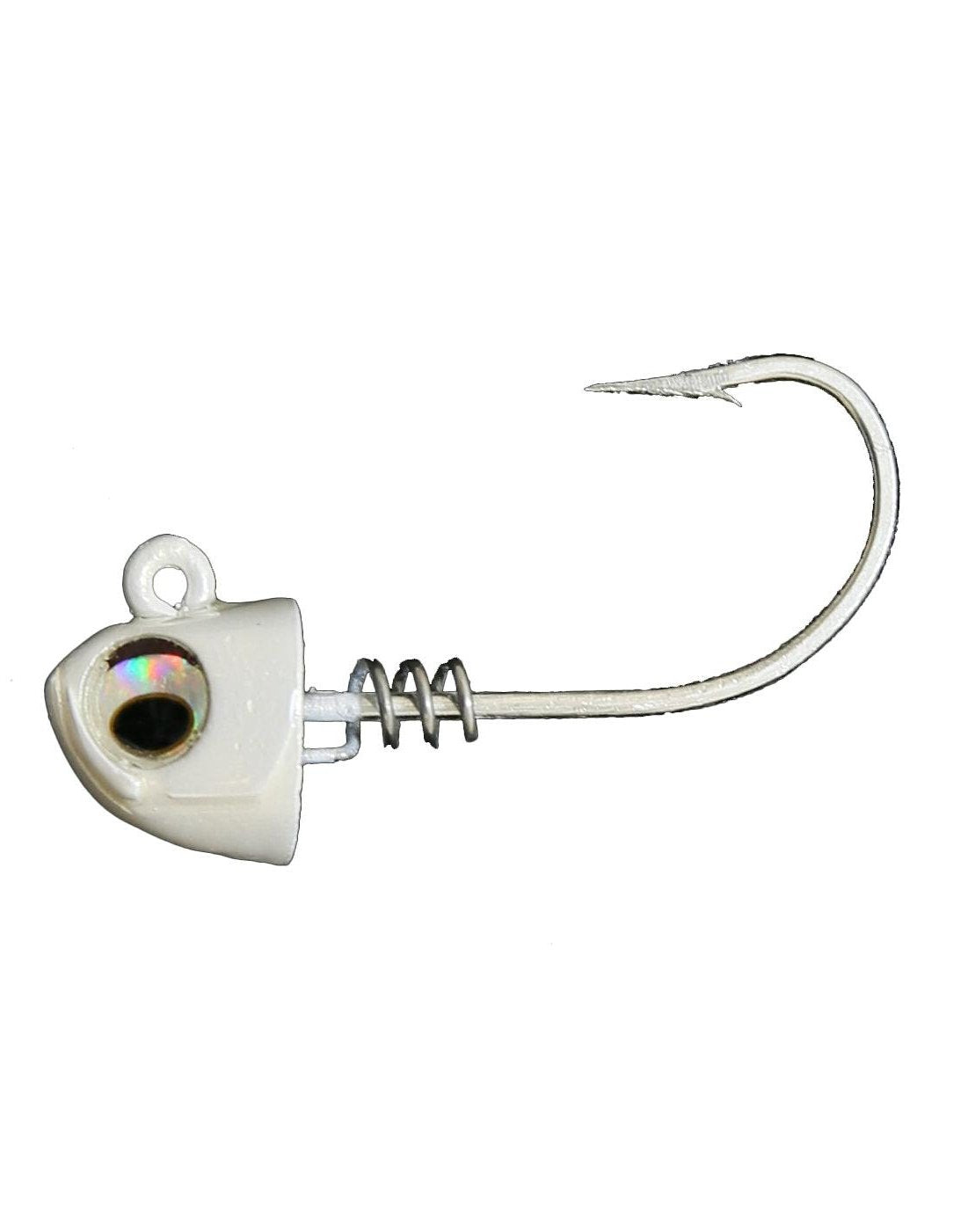 NLBN No Live Bait Needed Screw Lock Jig Heads for 5 Paddle Tail Soft Plastic Lures - Saltwater & Freshwater Fishing for Bass, Walleye, Trout