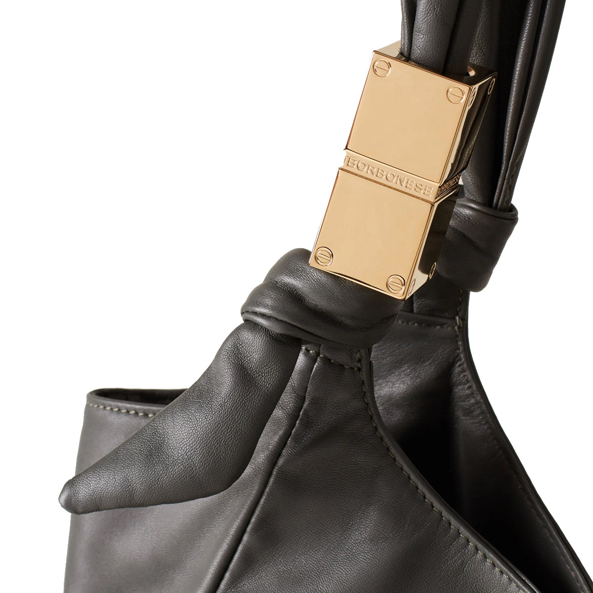 Borbonese Domino Large Clay Grey Shopper Bag 924026F29 - Stylish Tote for Work, Travel & Everyday Use