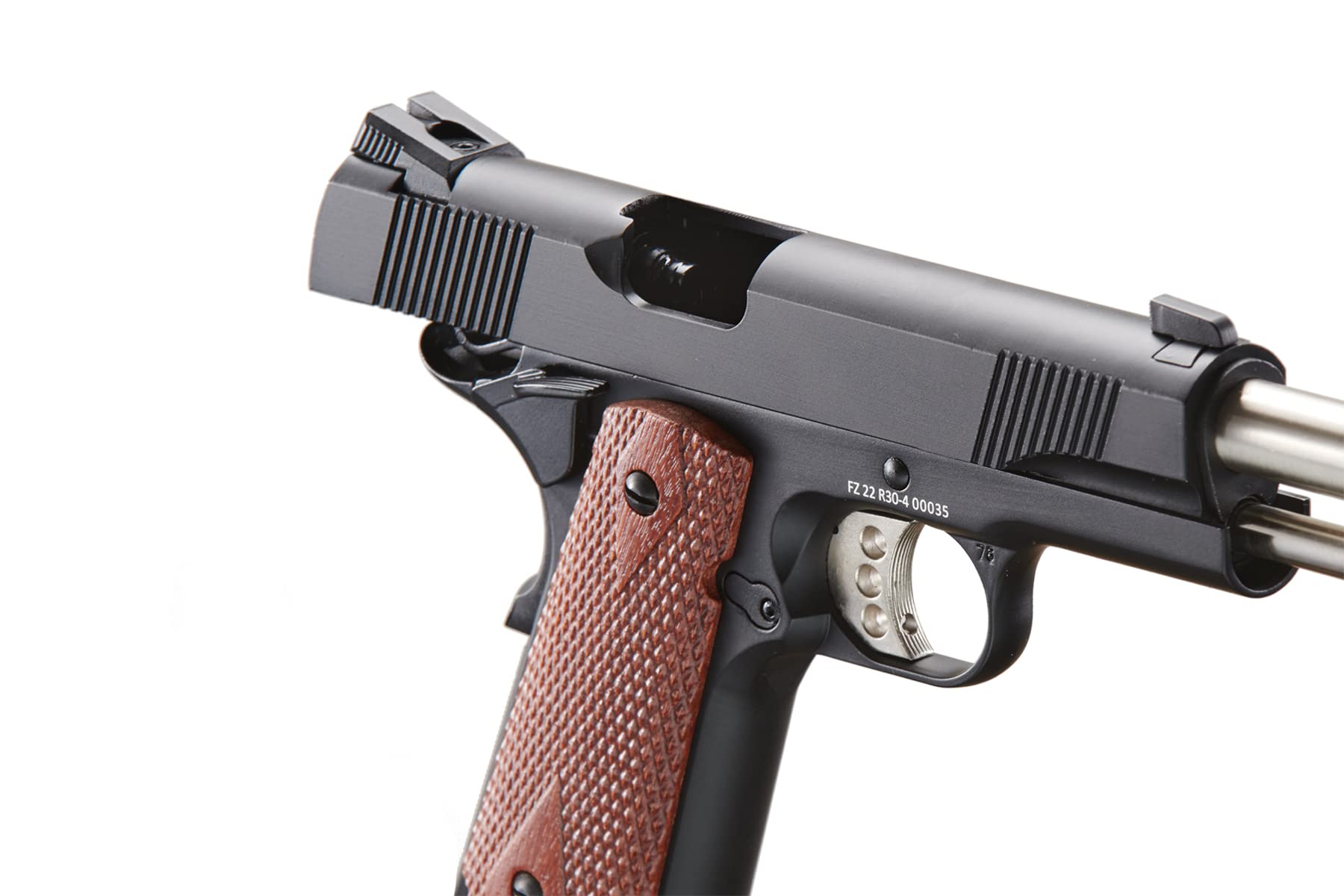 Full Metal R30-4 1911 Gas Blowback Airsoft Pistol - Black - High Performance Airsoft Gun for Training & Competition - Army Armament LT Series - Perfect for Tactical Games & Target Shooting