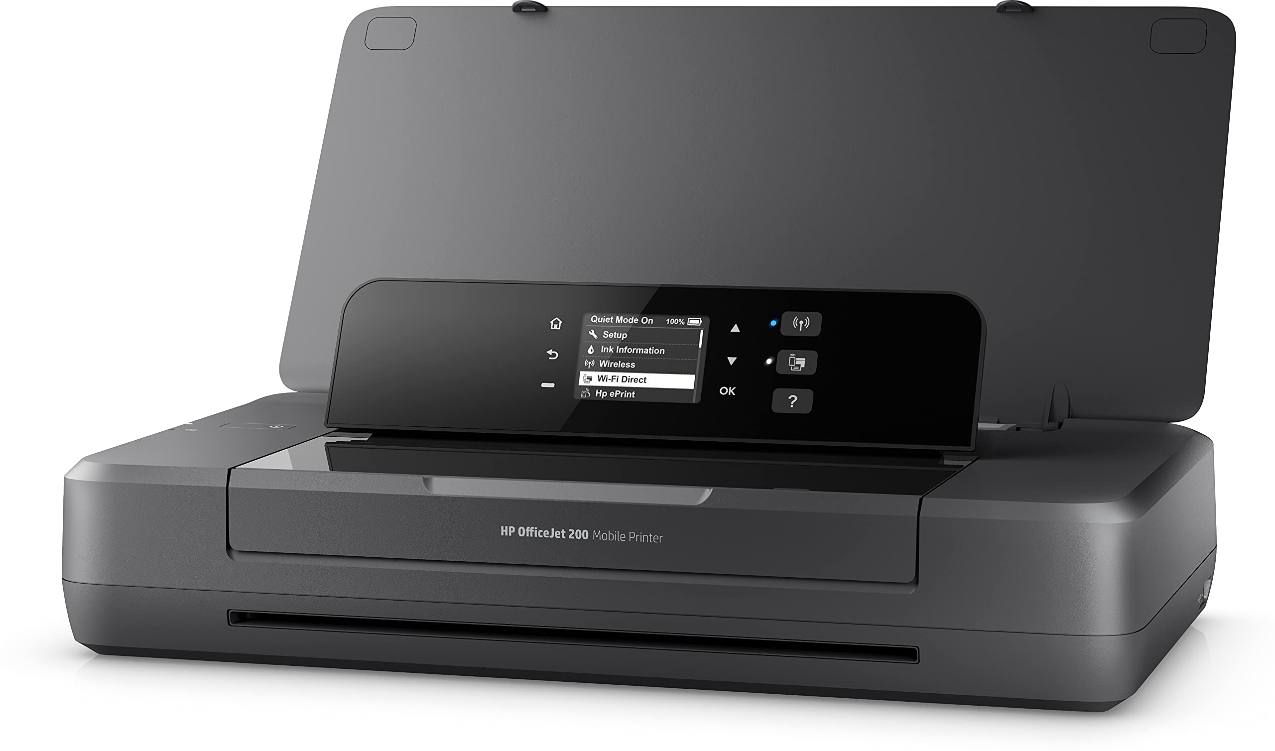 HP OfficeJet 200 Portable Wireless Mobile Printer - Compact & Lightweight (18.6x36.4x6.9cm) for Business Travel & Home Office - Black (CZ993A#BHC) | Perfect for On-the-Go Printing, Remote Work & Small Business Needs