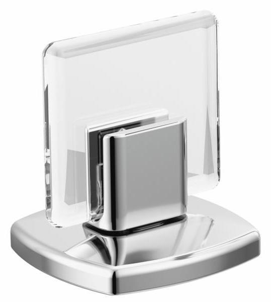 Brizo Allaria Widespread Bathroom Faucet Knob Handle Kit - Polished Chrome/Clear HK5367 PCCL (Pair) - Perfect for Modern Bathroom Renovations and Upgrades