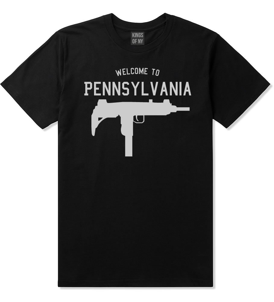 Pennsylvania Uzi Sub Machine Gun Men's T-Shirt - Cool Graphic Tee for Gun Enthusiasts & Military Style Fashion | Perfect for Casual Wear, Gifts & Range Days