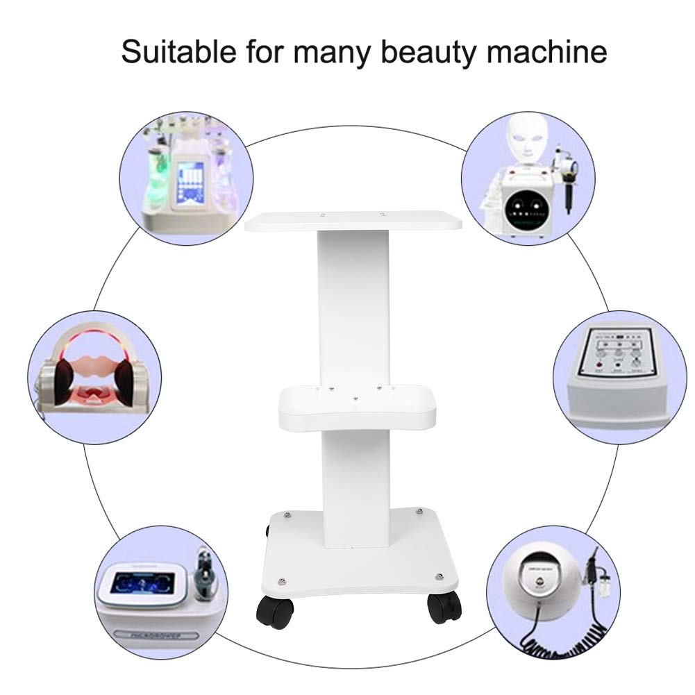 Professional Beauty Salon Roller Trolley Cart with Wheels - Portable Salon Instrument Stand & Tray Organizer for Hair Styling, Nail Art, and Spa Treatments