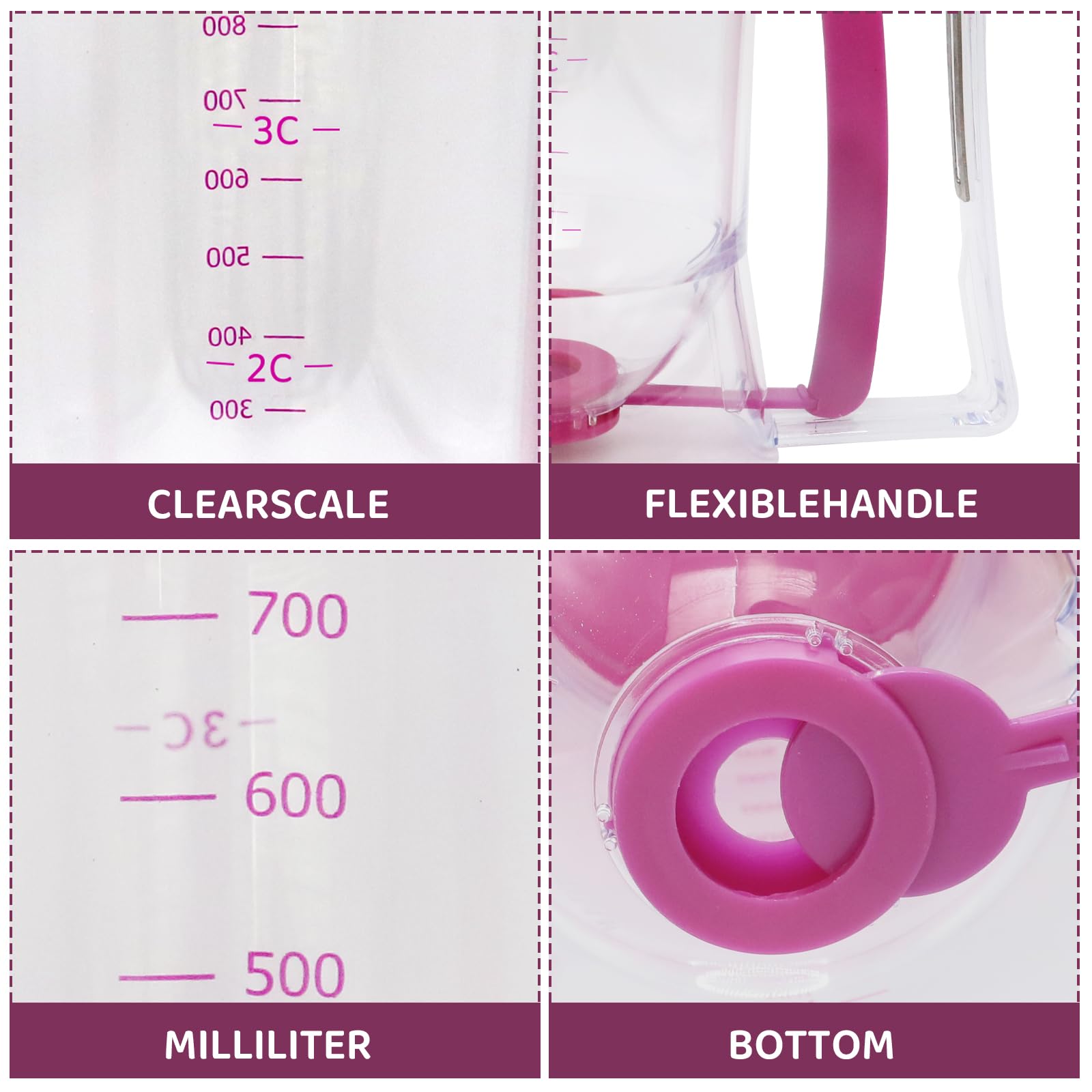 Premium Pancake Batter Dispenser with Measuring Marks - Kitchen Baking Tool for Perfect Pancakes, Waffles, Crepes & Muffins - Ideal for Breakfast, Brunch & Dessert Making