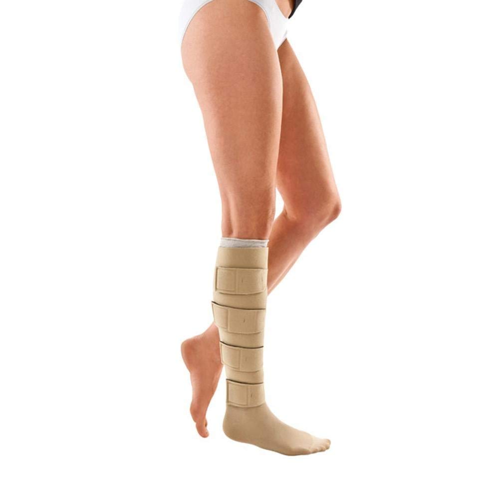 Circaid Juxtafit Essentials Lower Leg Compression Sleeve - Ready to Wear Medical Grade Compression for Lymphedema, Swelling & Circulation - Medium Length - Improves Blood Flow & Reduces Pain - Ideal for Daily Wear, Travel & Post-Surgery Recovery