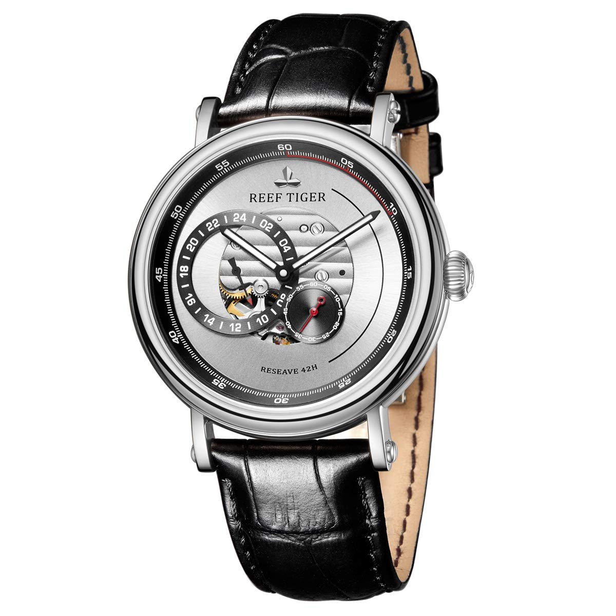 REEF TIGER Luxury Automatic Men's Watch - Waterproof Mechanical Watch for Men - RGA1617 - Perfect for Business, Formal Events & Everyday Wear
