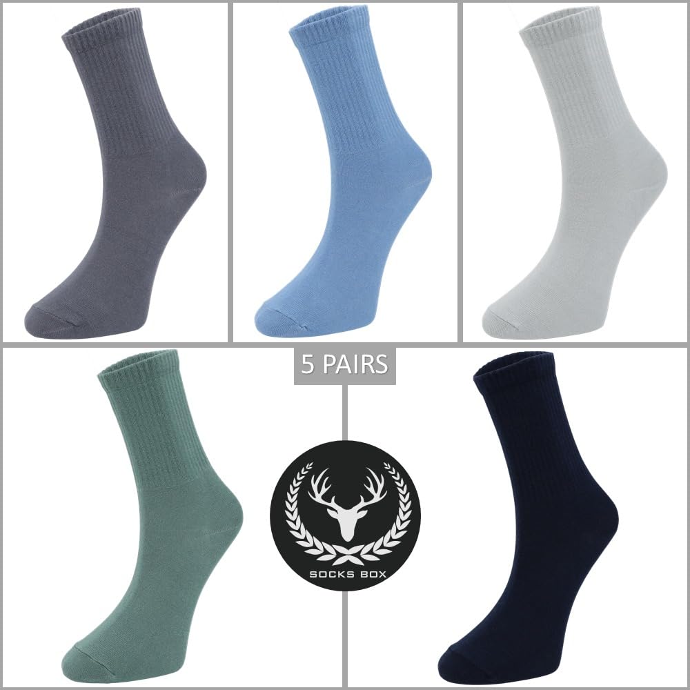 Women's Cotton Crew Socks - 3/5/10/15 Pack Soft Comfortable Everyday Socks for Work, Gym & Casual Wear