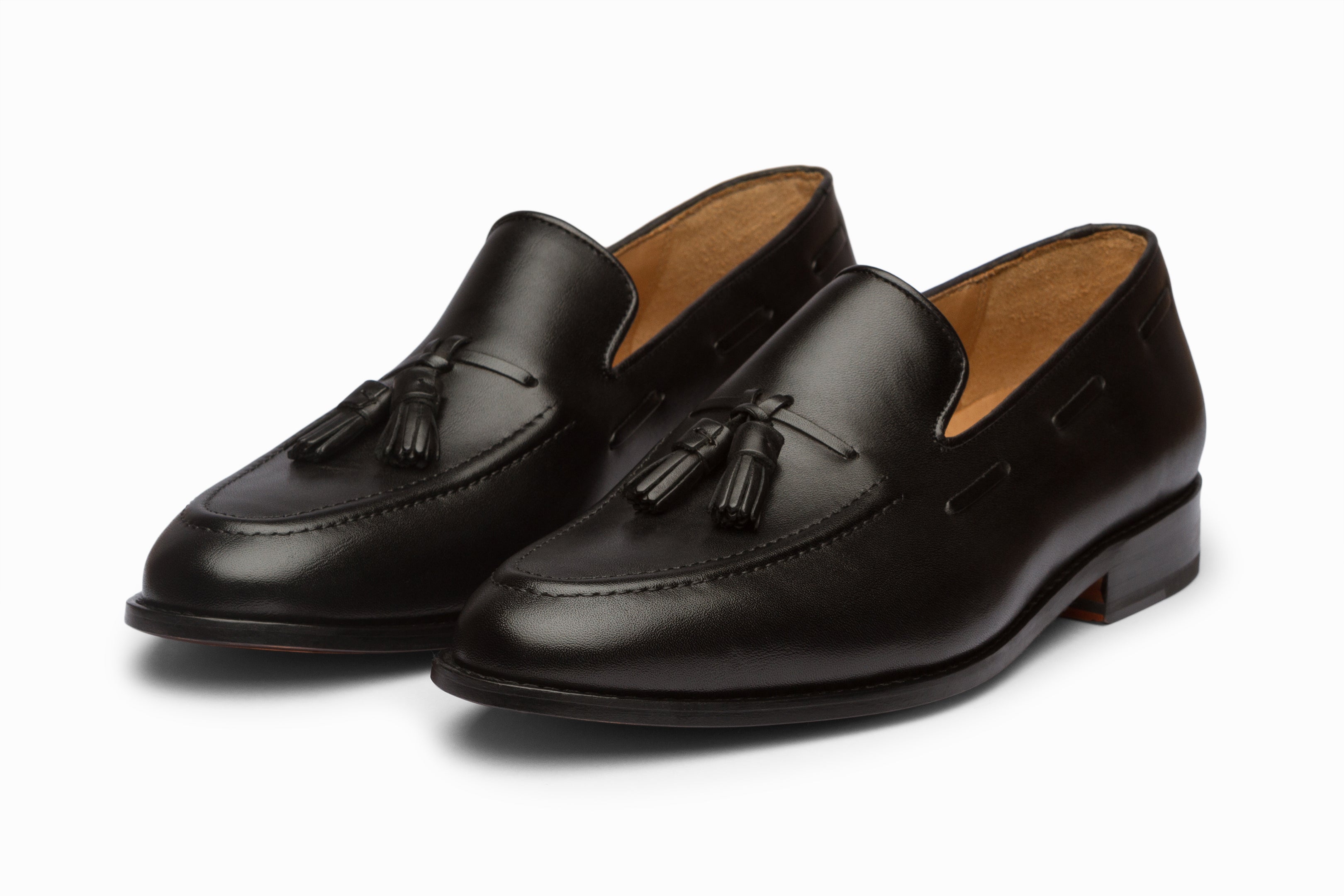 Stylish Black Tassel Loafers for Women & Men | Comfortable Slip-On Dress Shoes for Office, Business & Casual Wear