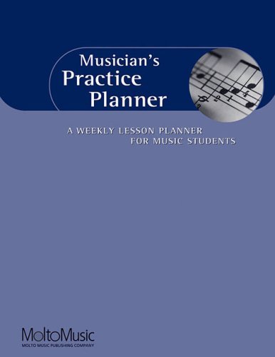 Musician's Practice Planner - Weekly Music Lesson Organizer for Students & Teachers | Spiral Bound Notebook | Perfect for Piano, Guitar & Vocal Training