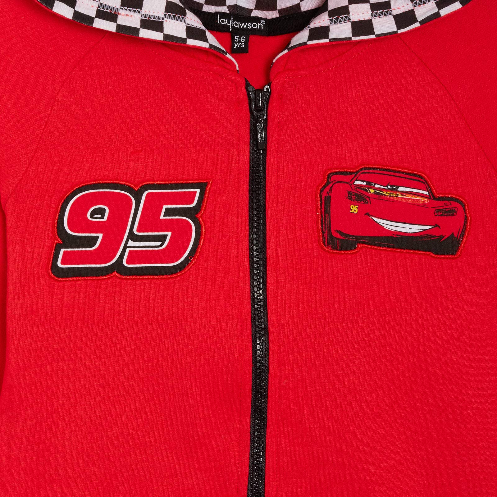 Disney Cars Lightning McQueen Boys' Full Zip Hooded Jacket - Kids' Sweatshirt & Jumper for School, Play & Everyday Wear