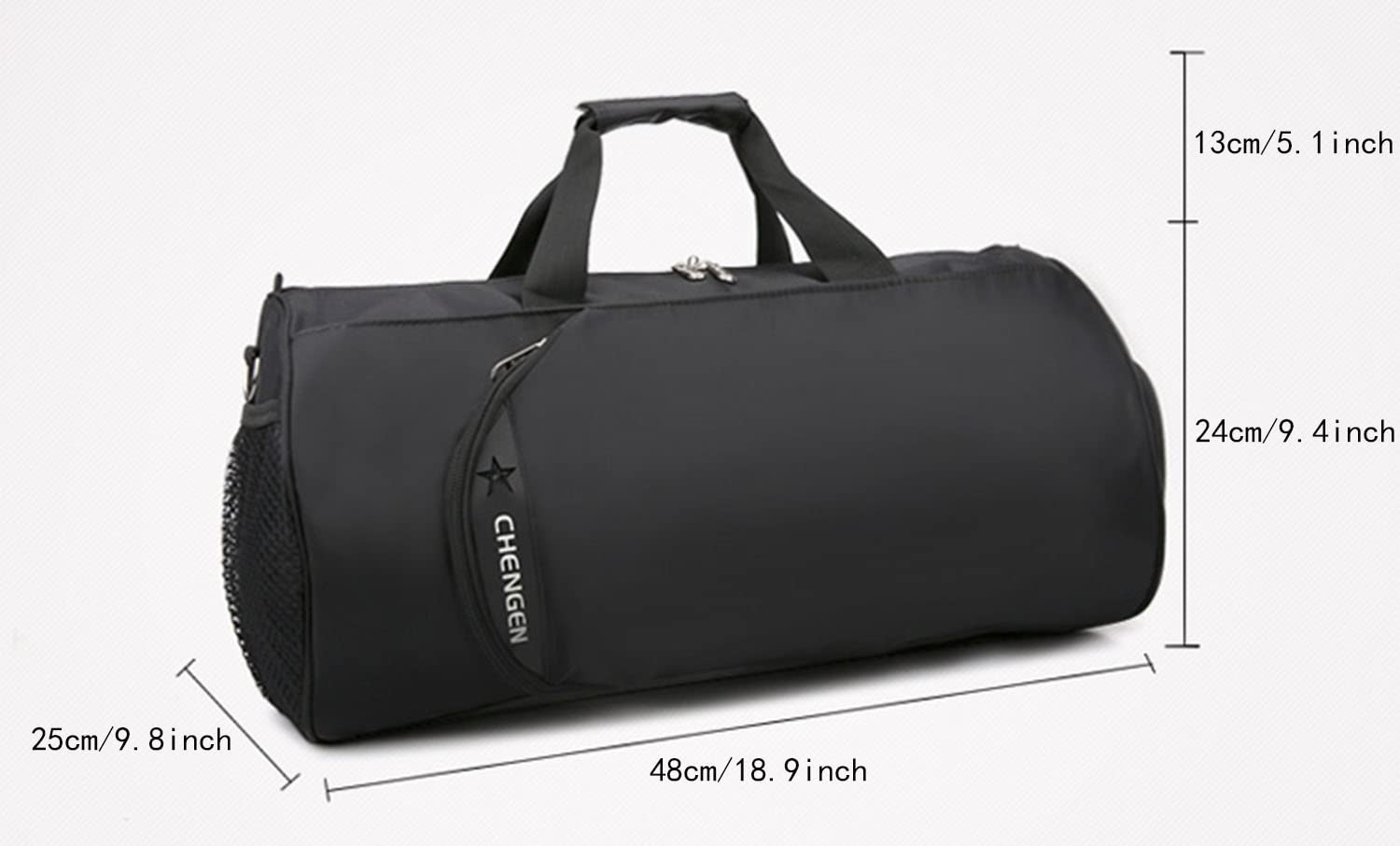 Fullmetal Alchemist Anime Duffel Bag - Large Capacity Gym Bag for Sports, Travel & Workout - Unisex Shoulder Bag & Handbag (Black, 11