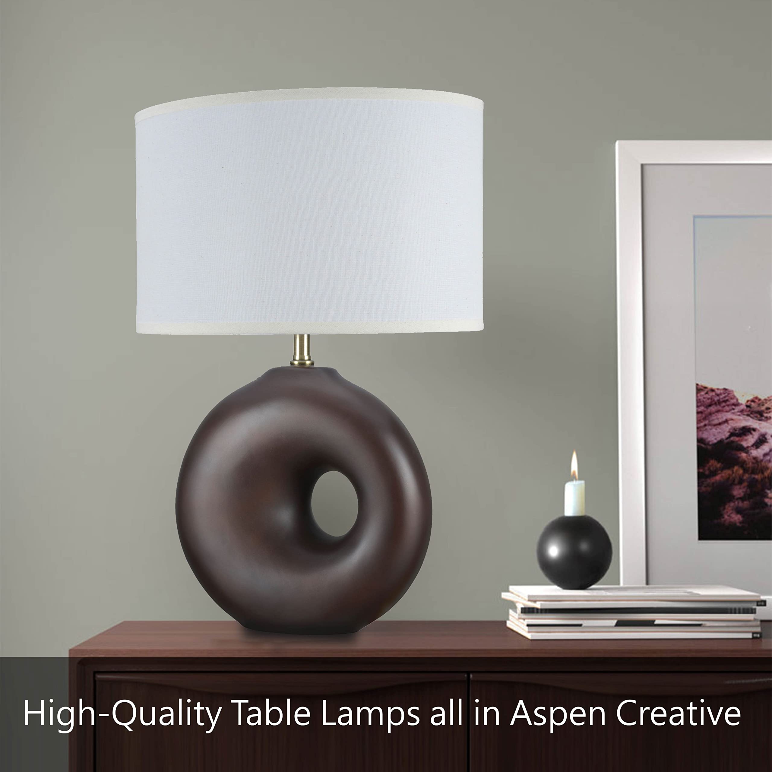 Modern Black & Burgundy 1-Light High Desk Lamp with Metal Shade & Rotary Switch - 19