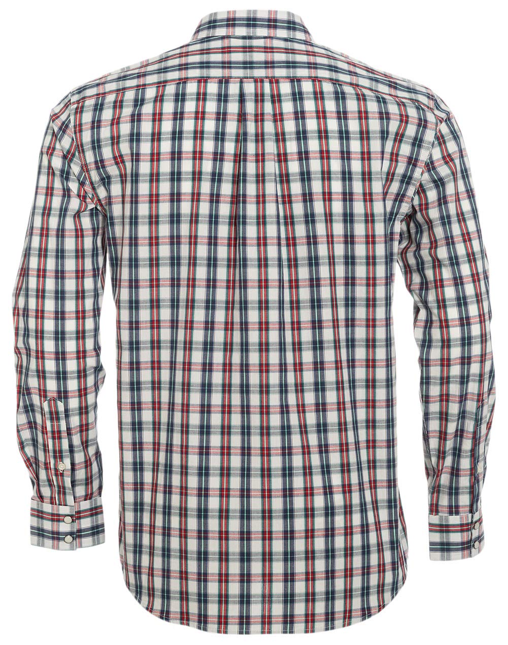 Men's Western Snap Button Plaid Long Sleeve Shirt - Regular Fit Casual Shirt for Cowboy Style, Ranch Work & Outdoor Adventures