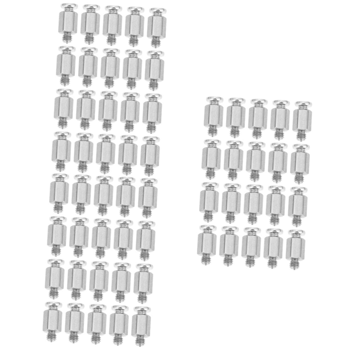Abaodam 60 Pcs Laptop Motherboard Screws & Stand Bracket Kit - Computer Repair Parts with Hex Nuts for SSD, Metal Braces - Perfect for DIY PC Builds, Laptop Upgrades & Tech Maintenance