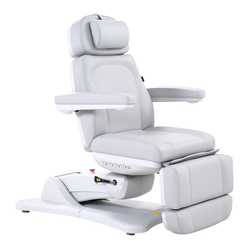 SilverFox 2246BN Electric 4-Motor Beauty Bed with Hand Remote & Position Memory - Professional Esthetician Massage Table for Spa, Salon, and Skin Care Treatments