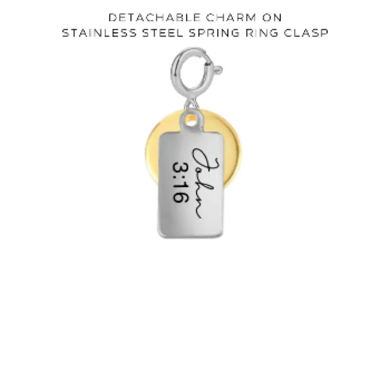 Personalized Engraved Charms with Detachable Clasp - Custom Name Jewelry Gift for Women - $16.00 - Perfect for Birthdays, Anniversaries & Special Occasions