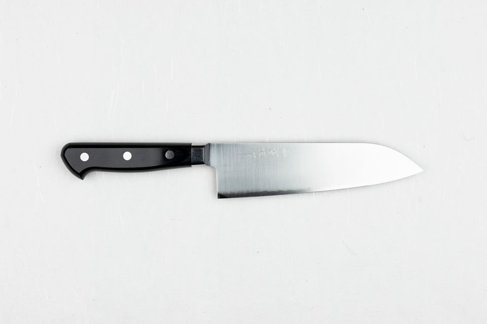 Takamura Kurogouhan Migaki Santoku Knife 165mm - Premium Japanese Kitchen Knife for Slicing, Dicing & Chopping - Perfect for Home Chefs & Professional Cooking