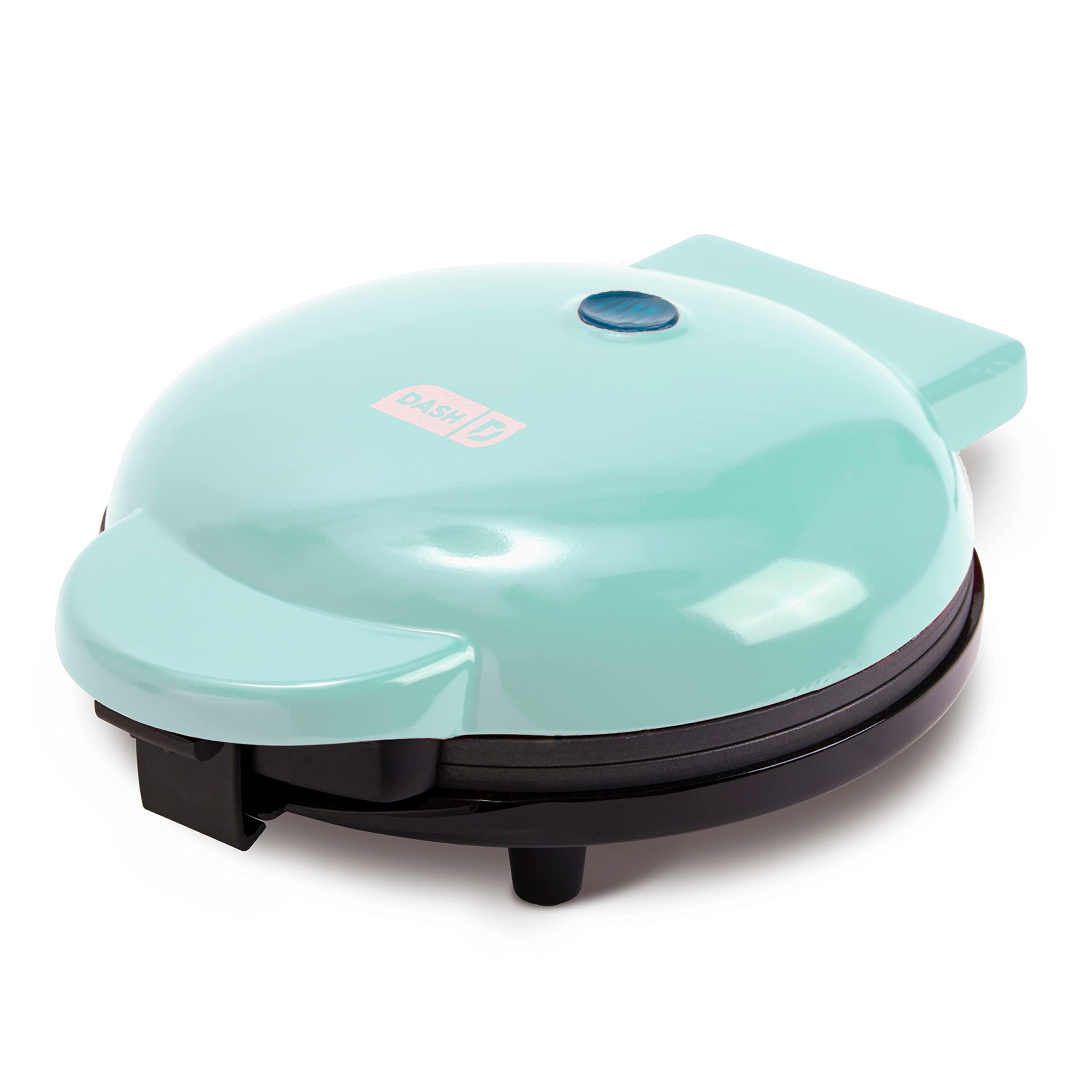 DASH Express 8” Waffle Maker for Waffles, Paninis, Hash Browns - Non-Stick, Easy to Clean Breakfast Sandwich Maker - Perfect for Quick Breakfast, Lunch, and Snacks at Home or Office (Aqua)