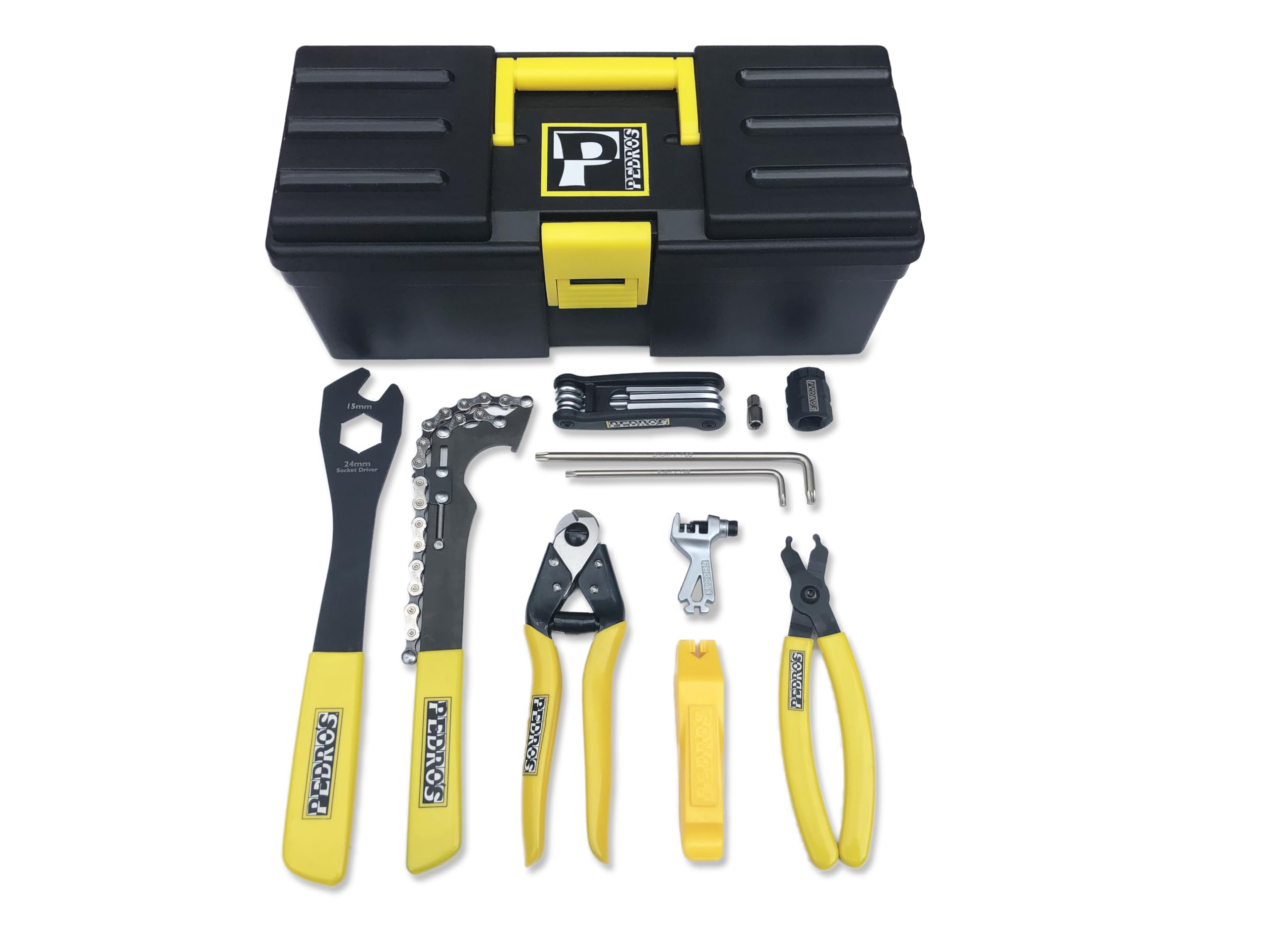 Pedro's Starter Bench Tool Kit - 45-Piece Black & Yellow Hand Tool Set for DIY, Home Repair & Automotive Maintenance | Durable & Portable for Garage, Workshop & On-the-Go Projects