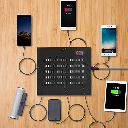 100-Port USB Charging Station - Multi-Port USB Wall Charger & Desktop Power Adapter for Phones & Tablets | Fast Charging, Non-Interference | Perfect for Hotels, Schools, Offices & Shopping Malls