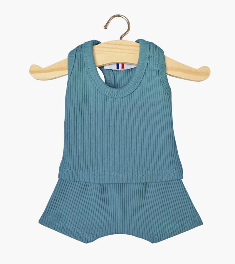Peacock Blue Lingerie Set for Minikane Baby Dolls - Sexy Underwear for Roleplay, Cosplay & Boudoir Photography