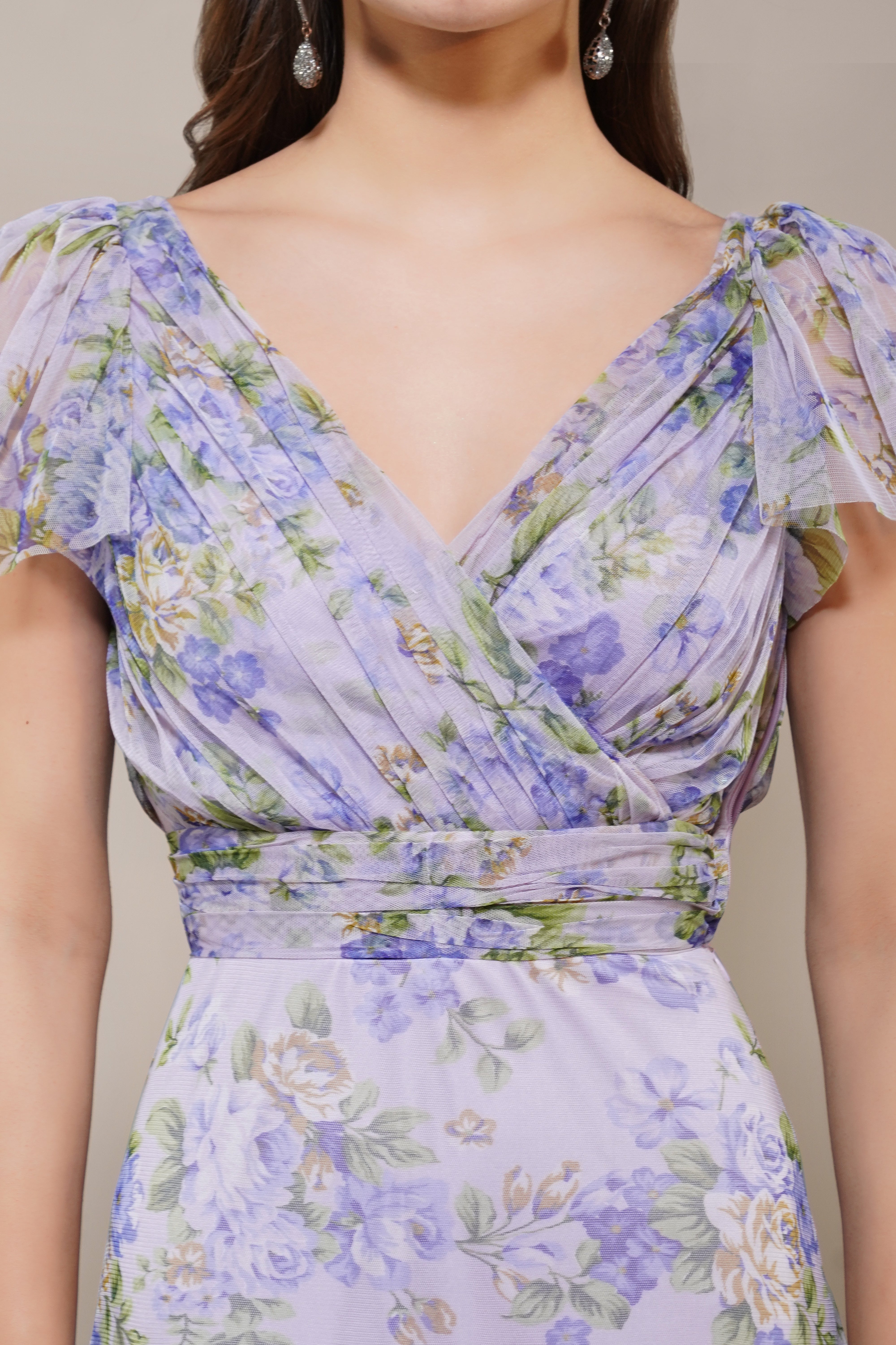 Gally Maxi Dress in Lilac Print - Floral Summer Dress for Women | Perfect for Beach Vacation, Date Night & Casual Outings