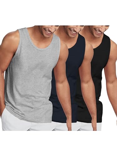 3pack Heather Gray, Navy, Black