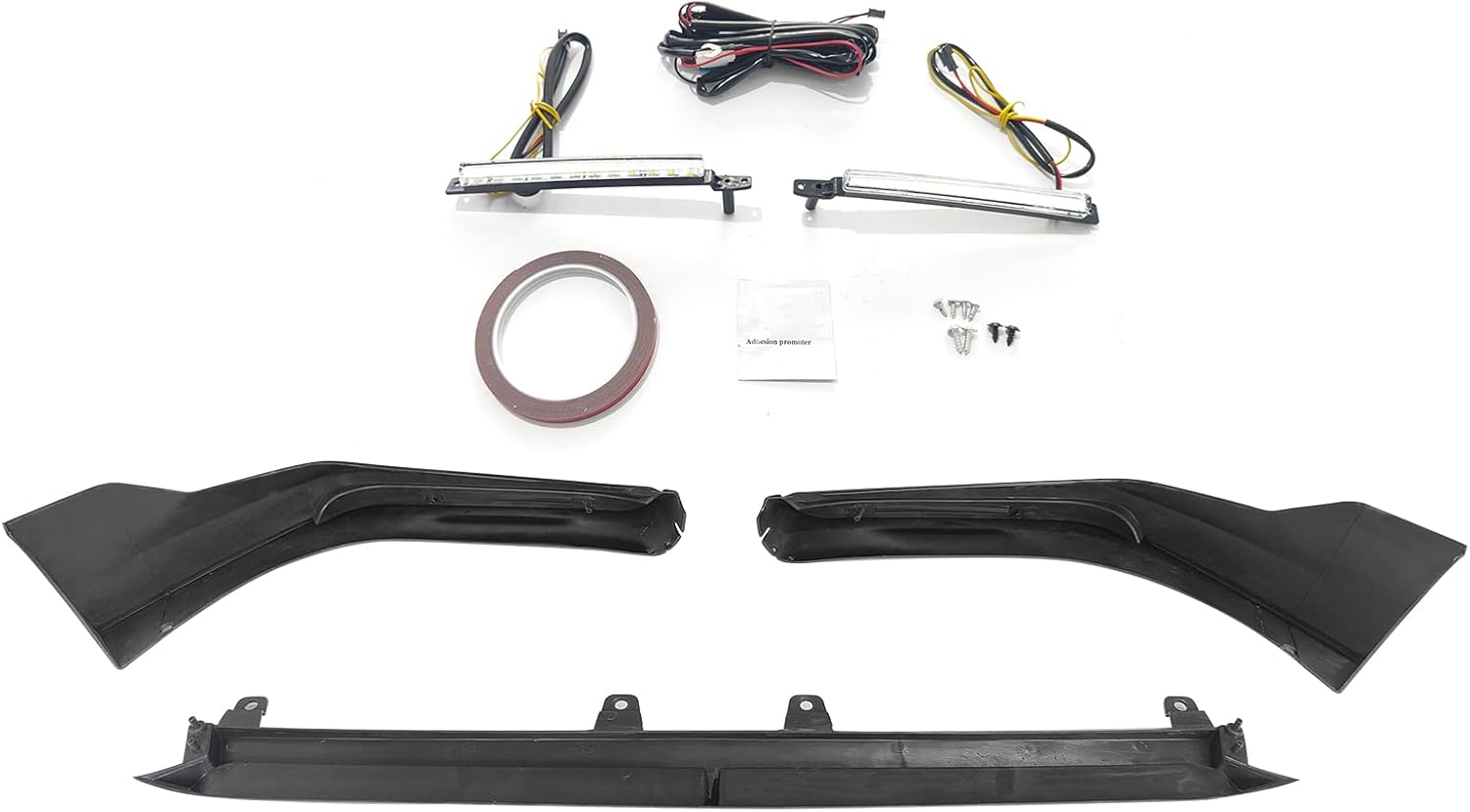 2022-2024 Honda Civic 11th Gen IKON Front Bumper Lip with LED Lights - High-Quality PP Material for Enhanced Style & Downforce - Perfect for Street Racing & Car Shows