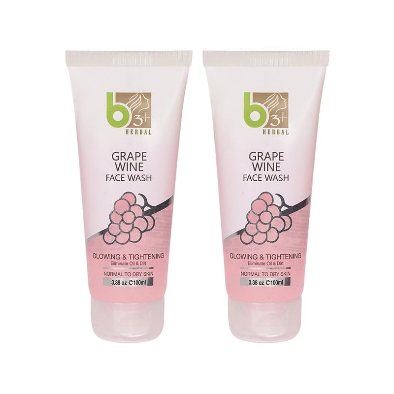 Grape Seed Extract Facial Cleanser - Gentle Exfoliating Face Wash for Acne & Oily Skin - Perfect for Daily Skincare Routine & Anti-Aging Care