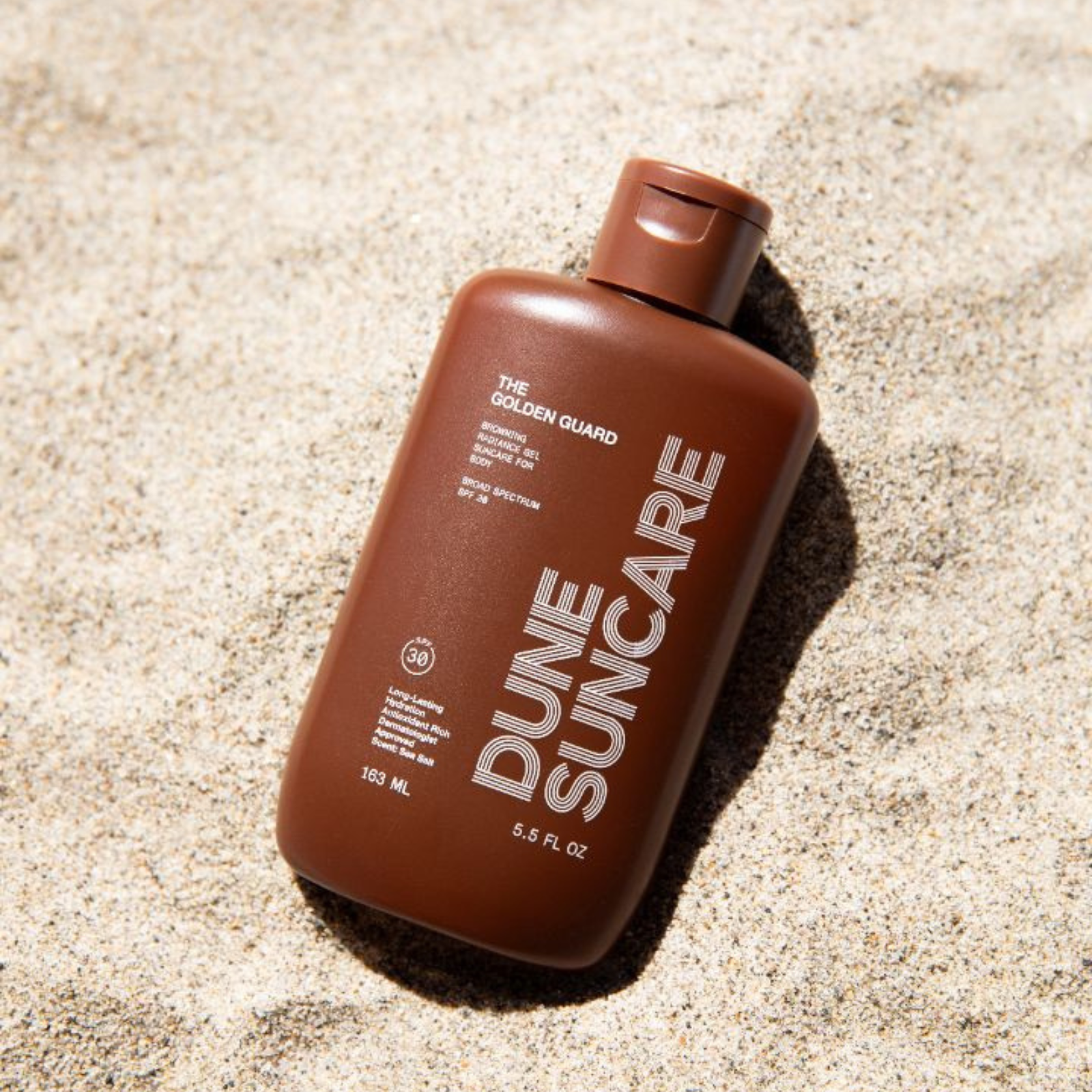 Dune Suncare The Golden Guard SPF 30 Sunscreen - 5.5 FL OZ, Sea Salt Scented, Broad Spectrum UVA/UVB Protection, Water Resistant for Beach, Pool & Outdoor Activities