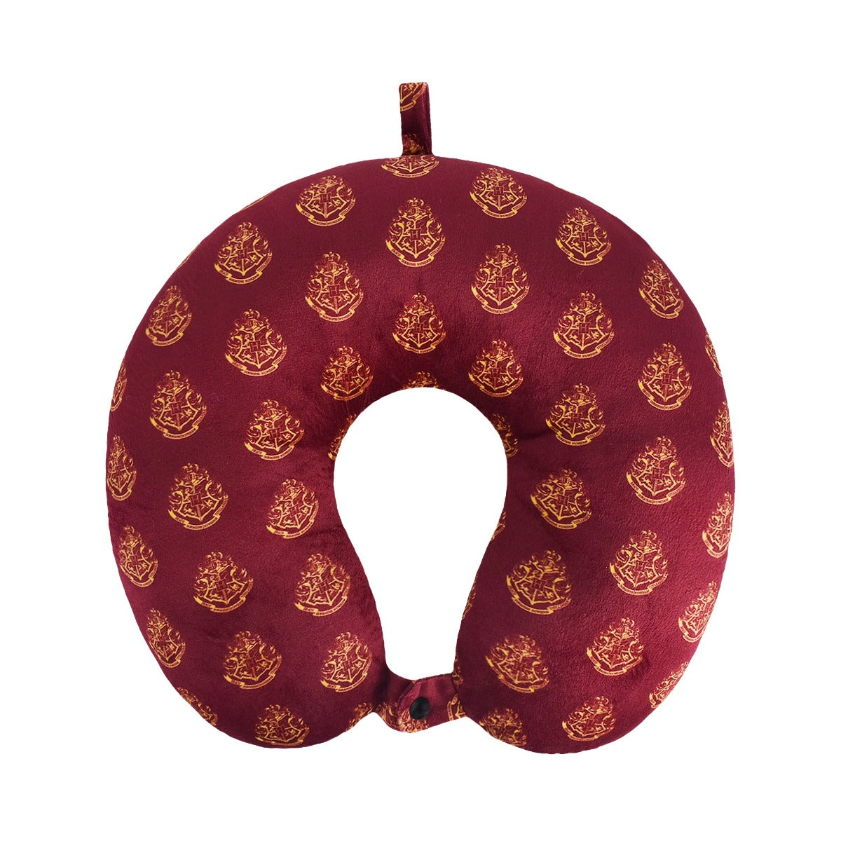 Harry Potter Hogwarts Express Travel Neck Pillow - Burgundy Red Memory Foam Support for Airplane, Car & Train Rides - Perfect Gift for Fans