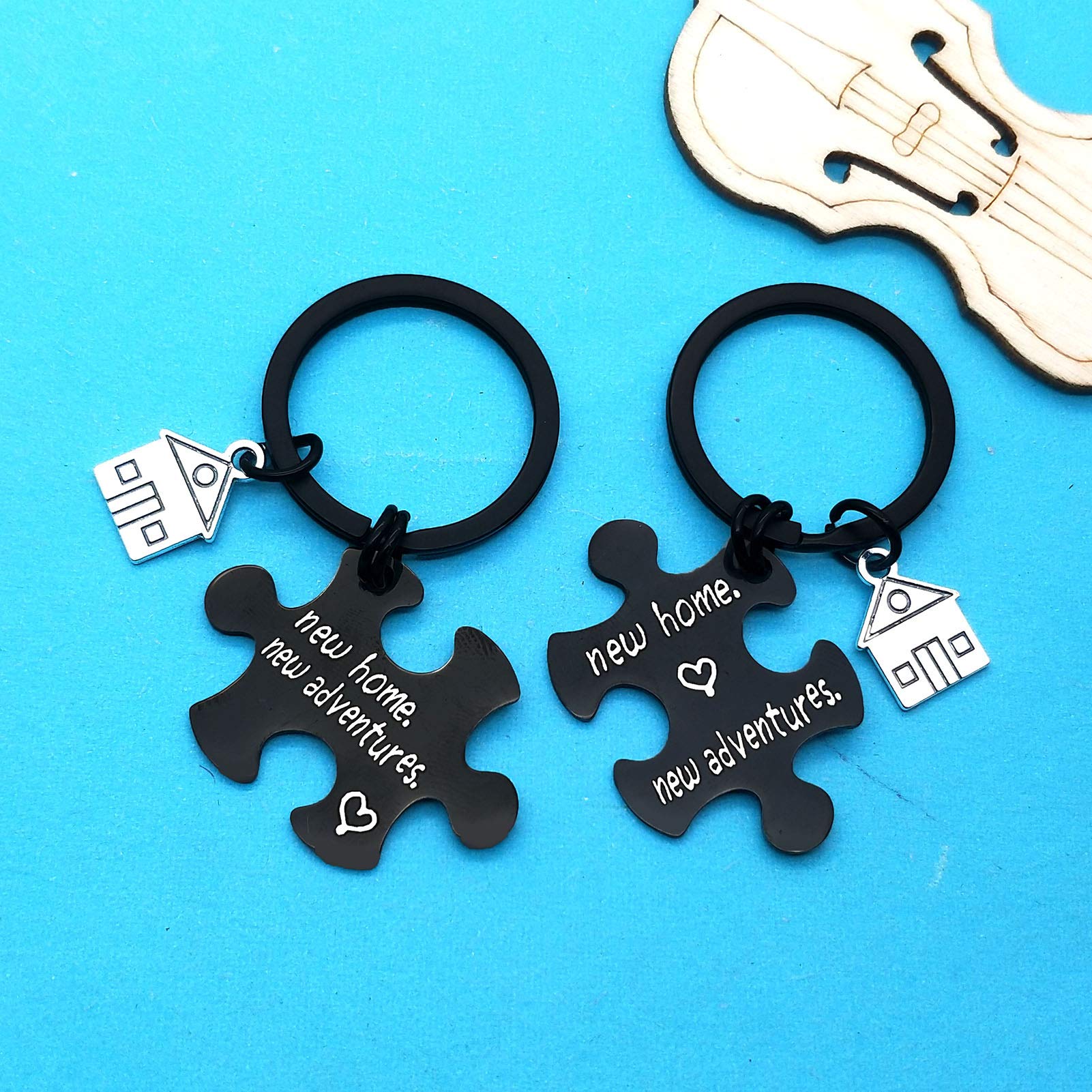 Xiahuyu New Home Keychain - Housewarming Gift for New Homeowners, First Home & Moving In Present - Perfect for House Keys, Welcome Gifts & New Home Decor