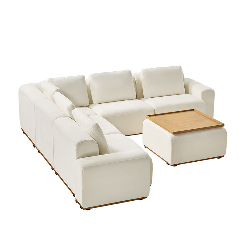 Premium Terra Cloud Sofa with Built-in Table - Modern Comfort for Living Room, Lounge & Outdoor Relaxation
