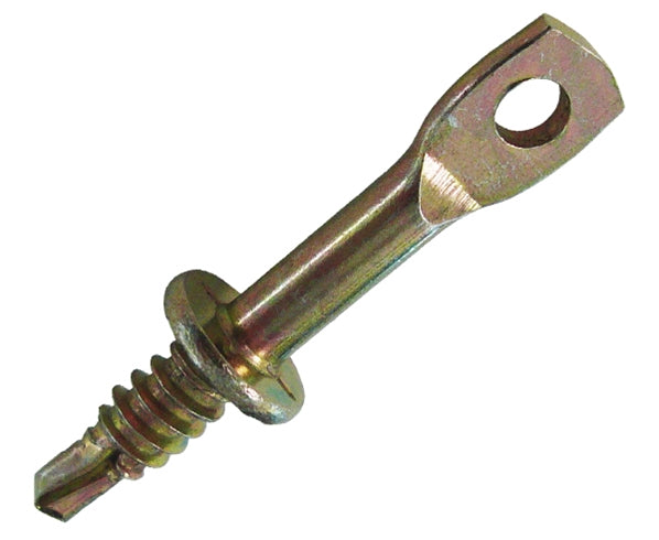 2in Eye Lag Screw with 1/4in Hole - Heavy Duty Sheet Metal Fasteners (100pc Box) - Perfect for Hanging, Securing & DIY Projects