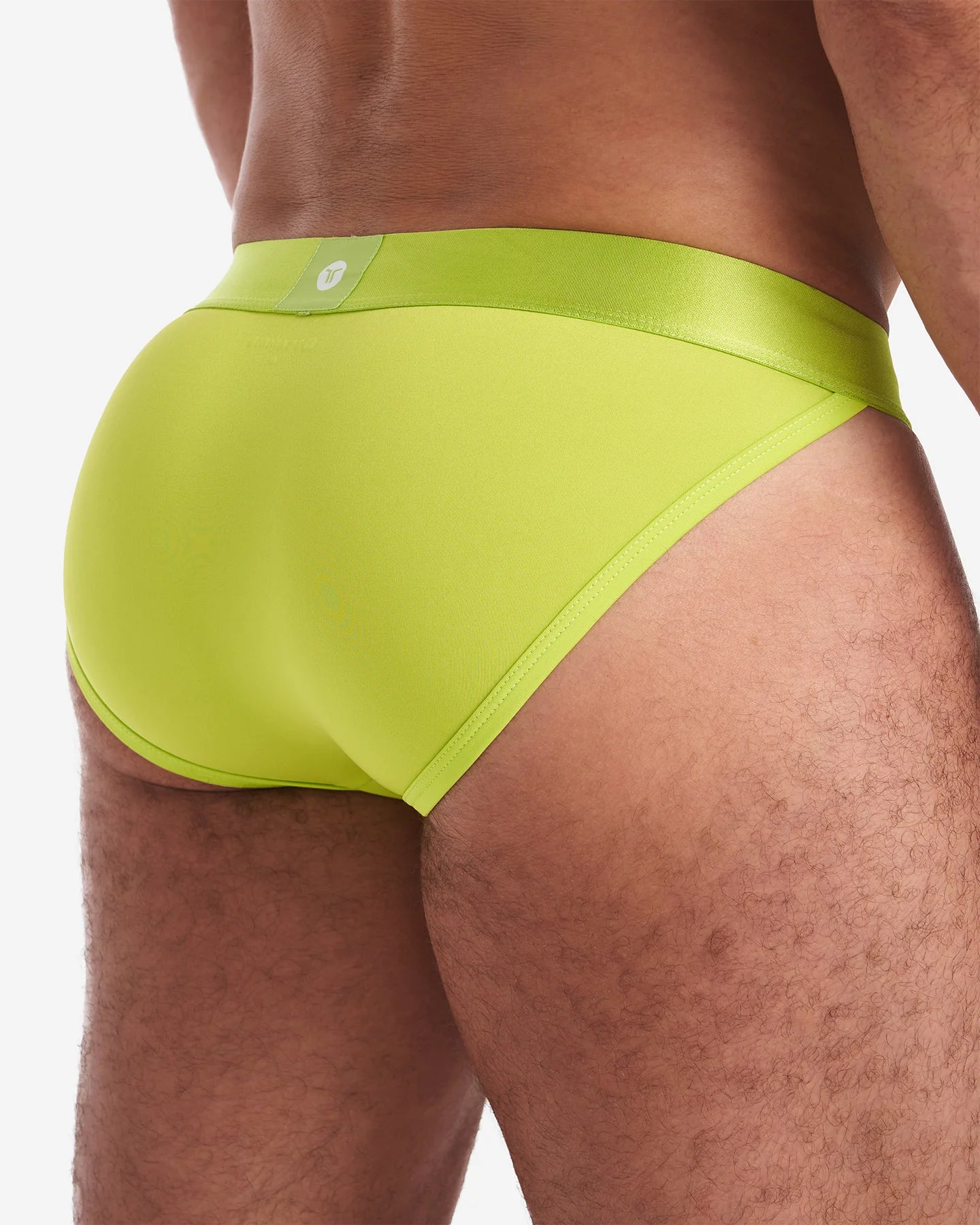 Teamm8 Spartacus Men's Performance Briefs - Lime Punch Color - Moisture Wicking & Breathable Underwear for Gym, Running & Everyday Comfort