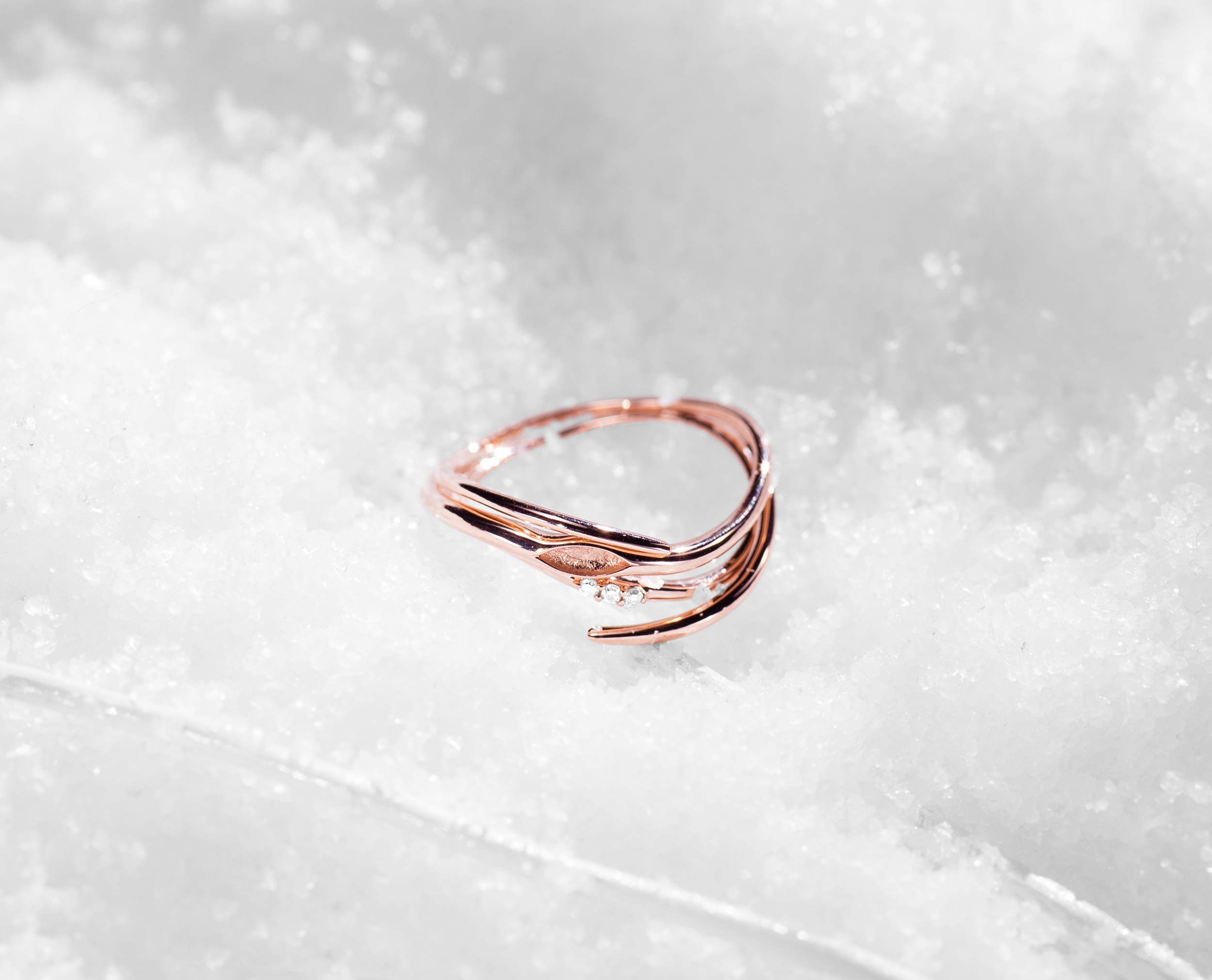 14K Rose Gold Wedding Ring Set for Couples - Matching Diamond Engagement & Promise Bands | Elegant Bridal Jewelry for Anniversaries, Proposals & Romantic Occasions