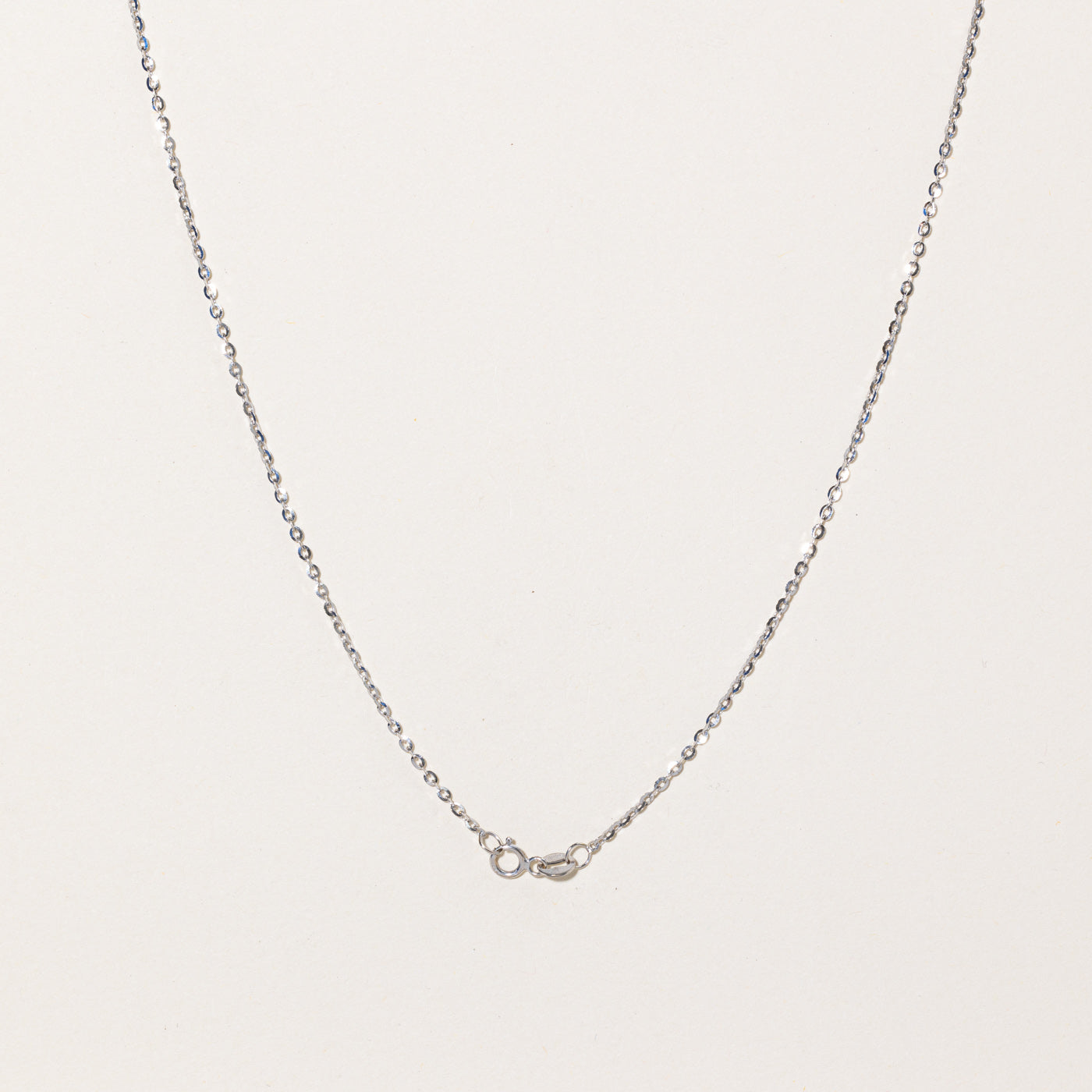 14K White Gold Rolo Chain Necklace for Women - 18 Inch Classic Cable Link Style - Perfect for Everyday Wear, Gifts & Special Occasions