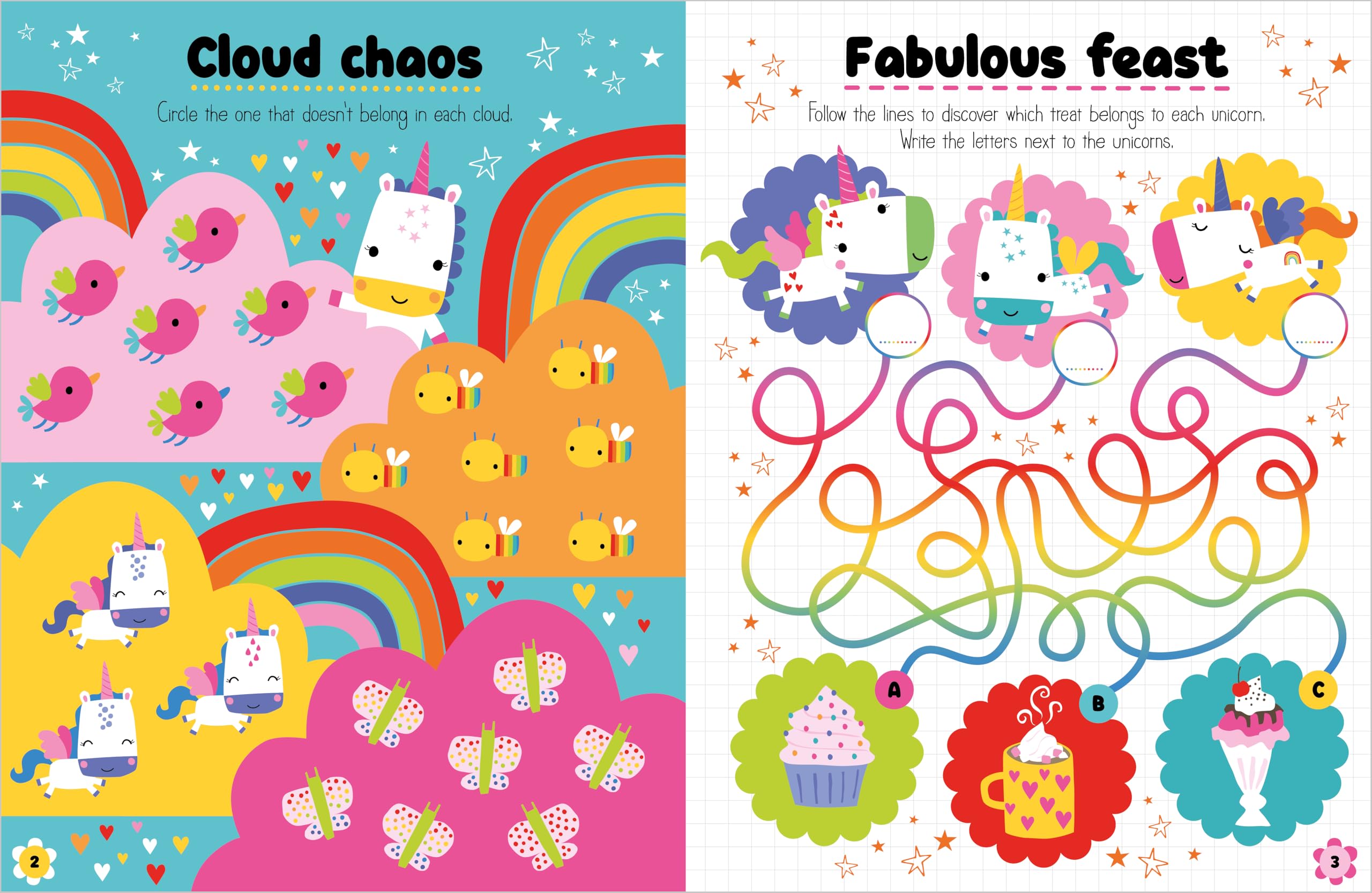 Adorable Squishy Stickers - Unicorn World Collection | Cute 3D Puffy Stickers for Kids, DIY Scrapbooking, Water Bottles, Laptop Decoration & Journaling Supplies