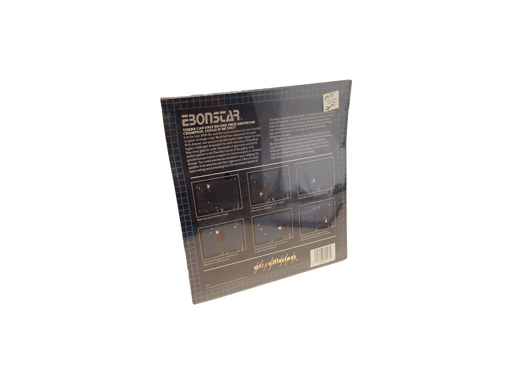 Ebonstar Amiga 512 Video Game Software - New Sealed in Box (NIB) for Commodore | Retro Gaming Collectible & Classic Computer Entertainment