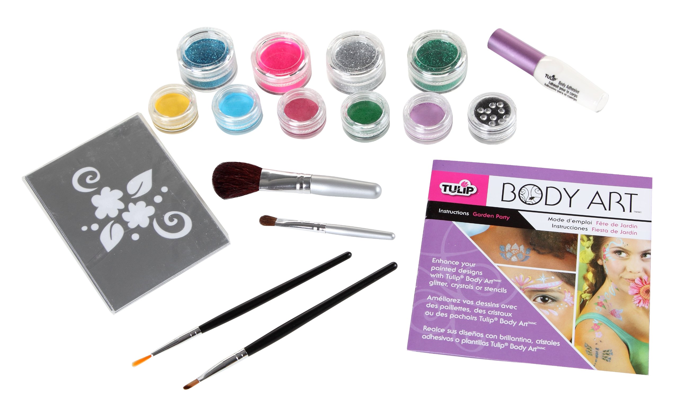 Professional Tulip Body Art Kit for Face & Body Painting - Perfect for Garden Parties, Halloween, and Kids' Events