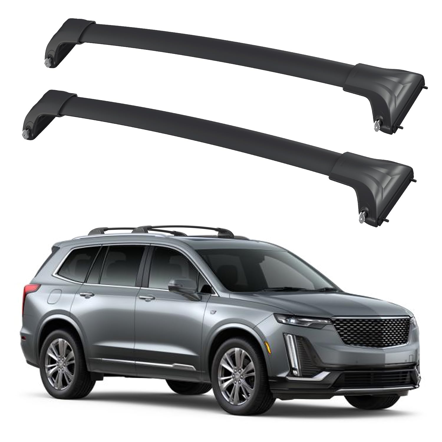 Premium Aluminum Car Roof Rack Cross Bars for Cadillac XT5 (2017-2025) - Lockable Cargo Carrier for Luggage, Kayak, Canoe, Bike & Snowboard | Perfect for Road Trips, Outdoor Adventures & Sports Equipment Transport