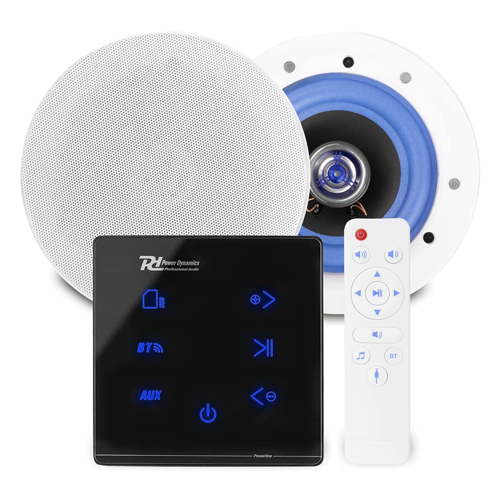 Power Dynamics Powerline A50B Bluetooth Ceiling Speaker System with 2x ESCS5 5.25