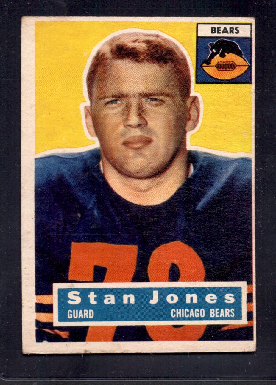 1956 Topps #71 Stan Jones Chicago Bears Rookie Football Card - Vintage Collectible for NFL Fans & Sports Memorabilia Enthusiasts - Perfect for Display, Framing, and Investment
